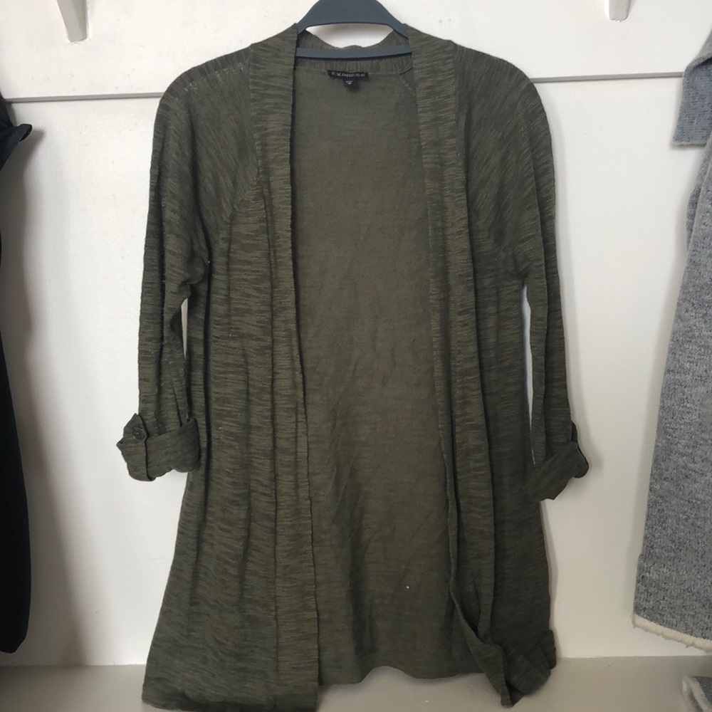 Express Cardigan in Olive